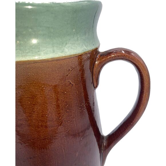 Vintage 1940s RED WING Pottery OOMPH 9" Brown/Green Water Pitcher - Picture 6 of 7